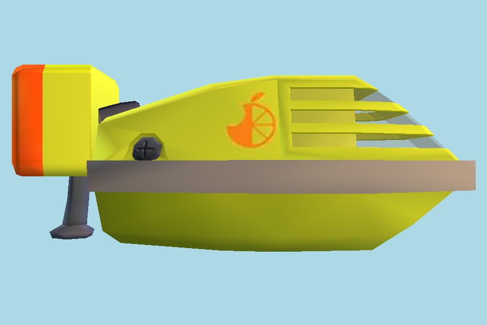 Chibi-Robo! Zip Lash Boat 3d model